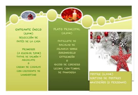 Menú de Navidad en CocinArte Ciudad Rodrigo