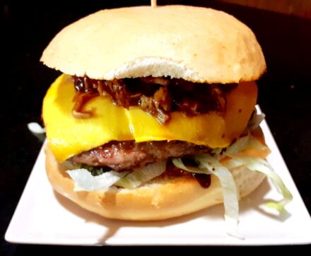 ¡Pedazo de hamburguesas!