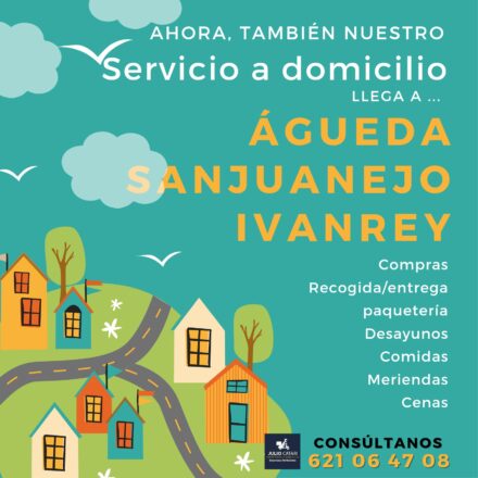 Ahora también… ¡Servicio a domicilio a Ivanrey, Sanjuanejo y Águeda!